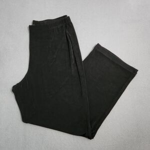 Chico's Travelers Women 2 Short US 12 Black Straight Leg Slinky Pants